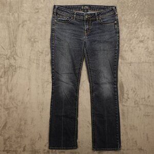 Silver jeans Aiko mid slim boot women's W31/L31 mild blue
